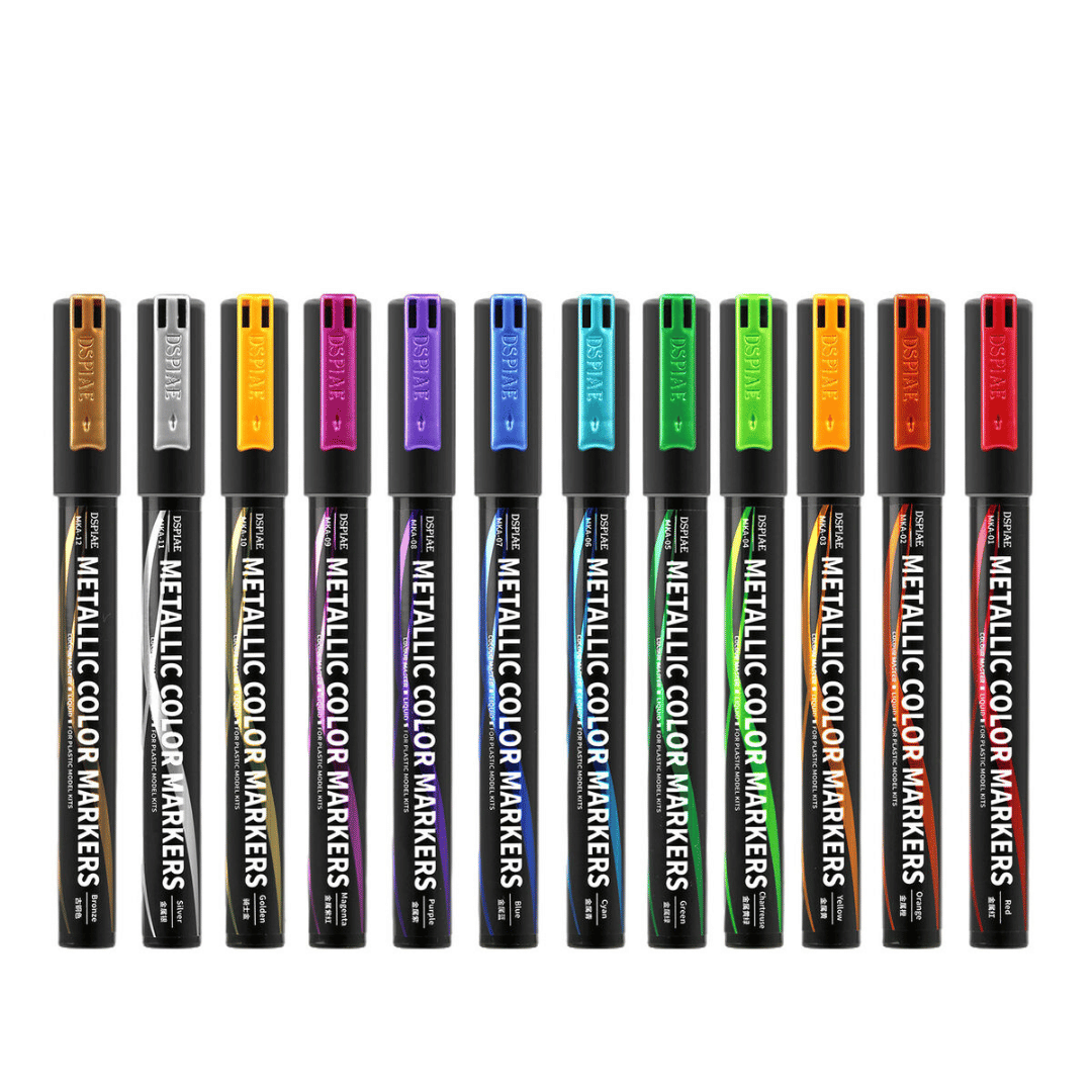 DSPIAE Super Metallic Color Markers - Assorted Colours