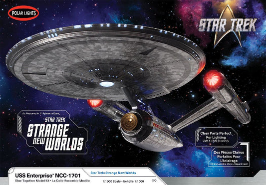 Strange New Worlds Enterprise 1/1000 Star Trek Model Kit #999 by Polar Lights