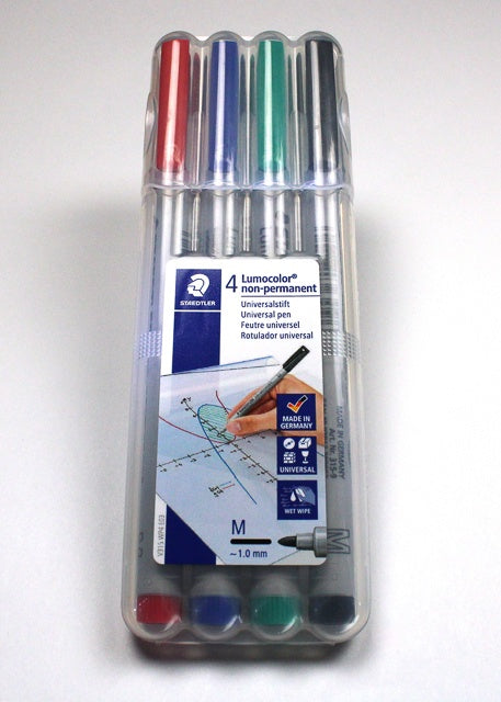 Staedtler Water Soluble Markers: 4 Color Pack CHX03154