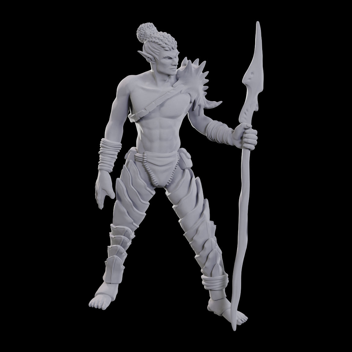 D&D Unpainted Mini - Sea Elf Leader 90109