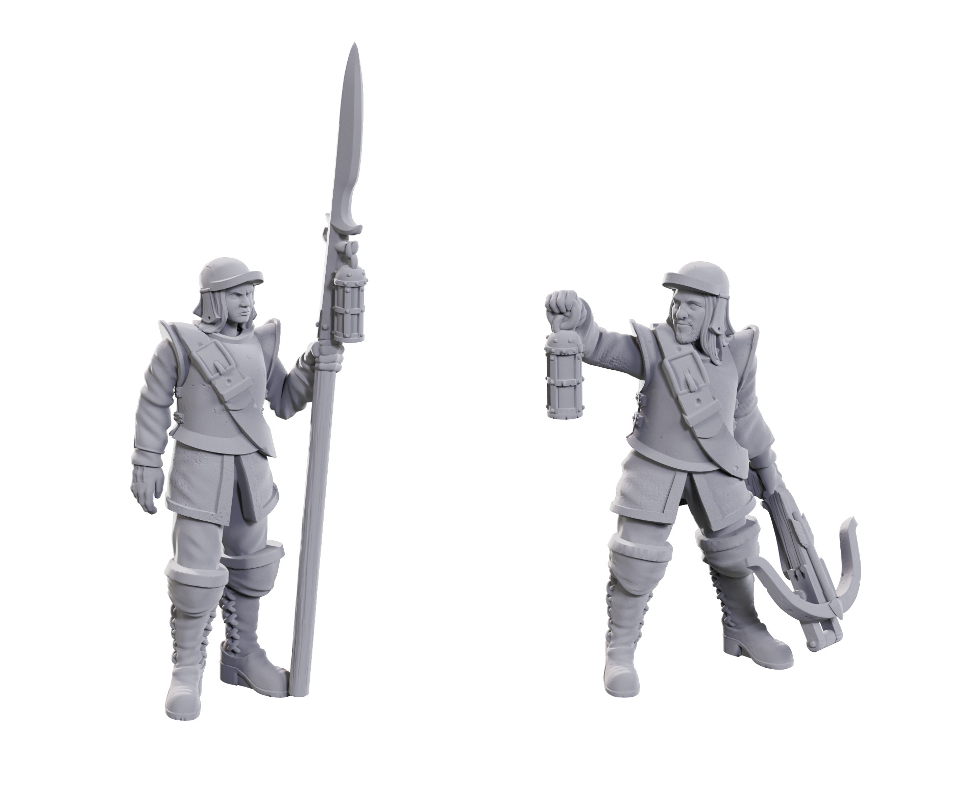 D&D Unpainted Mini - Roadwardens Male & Female 90715