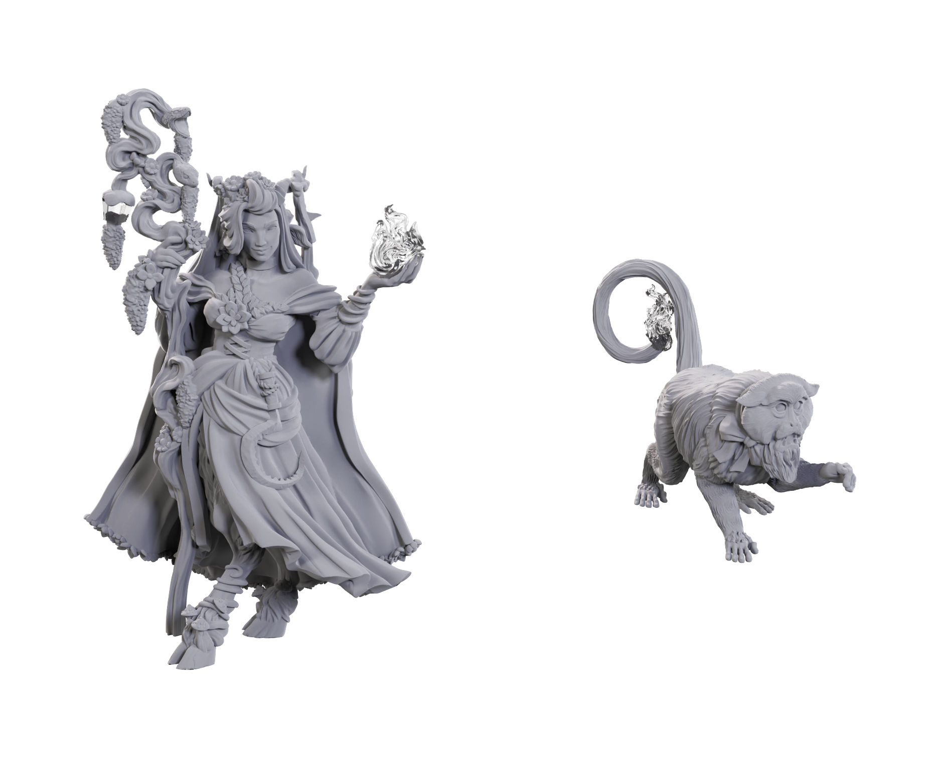 D&D Unpainted Mini - Fearne Calloway & Mister 90722