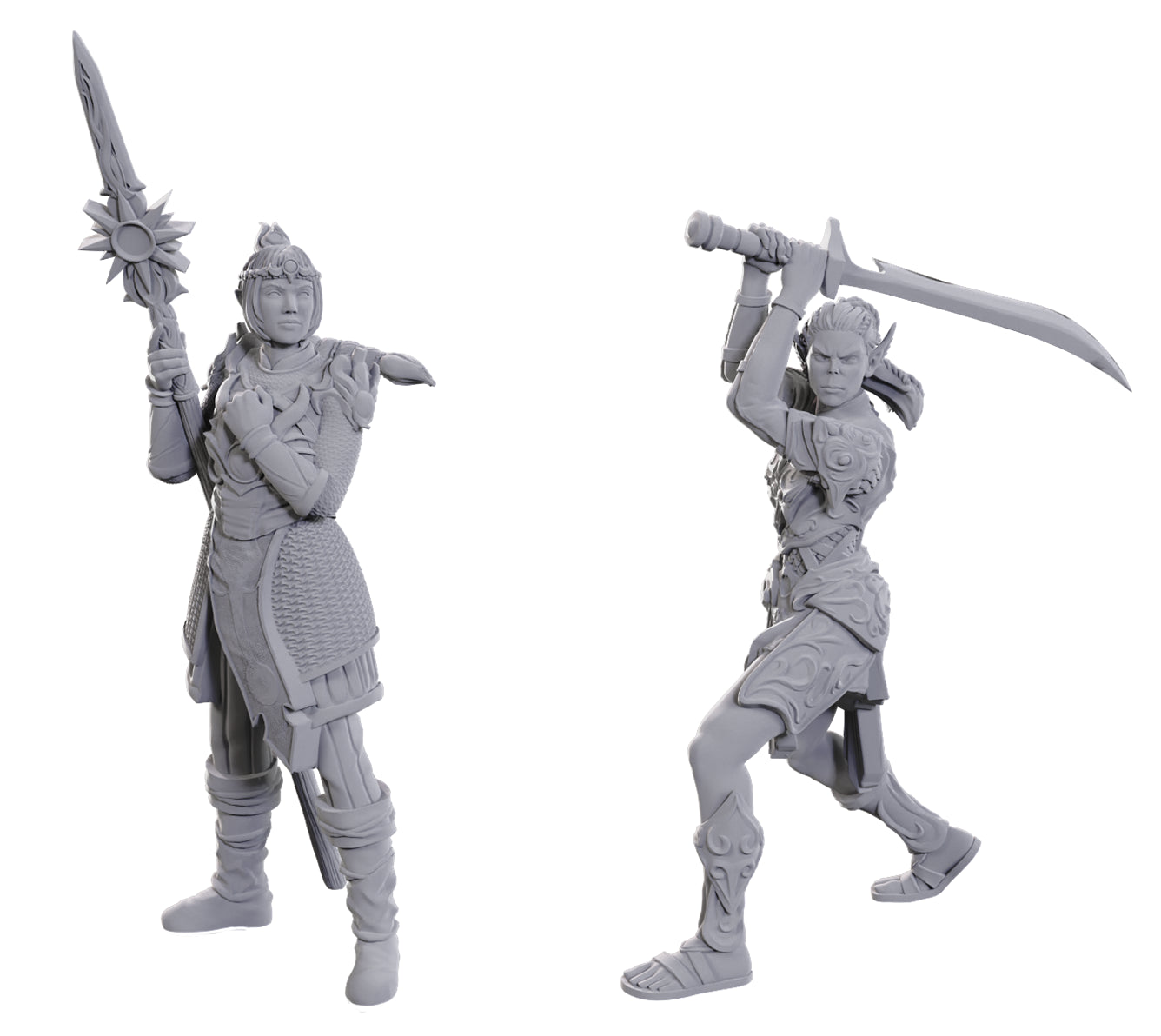 D&D Unpainted Mini - Special Edition Baldur's Gate 3 - Lae'zel & Shadowheart