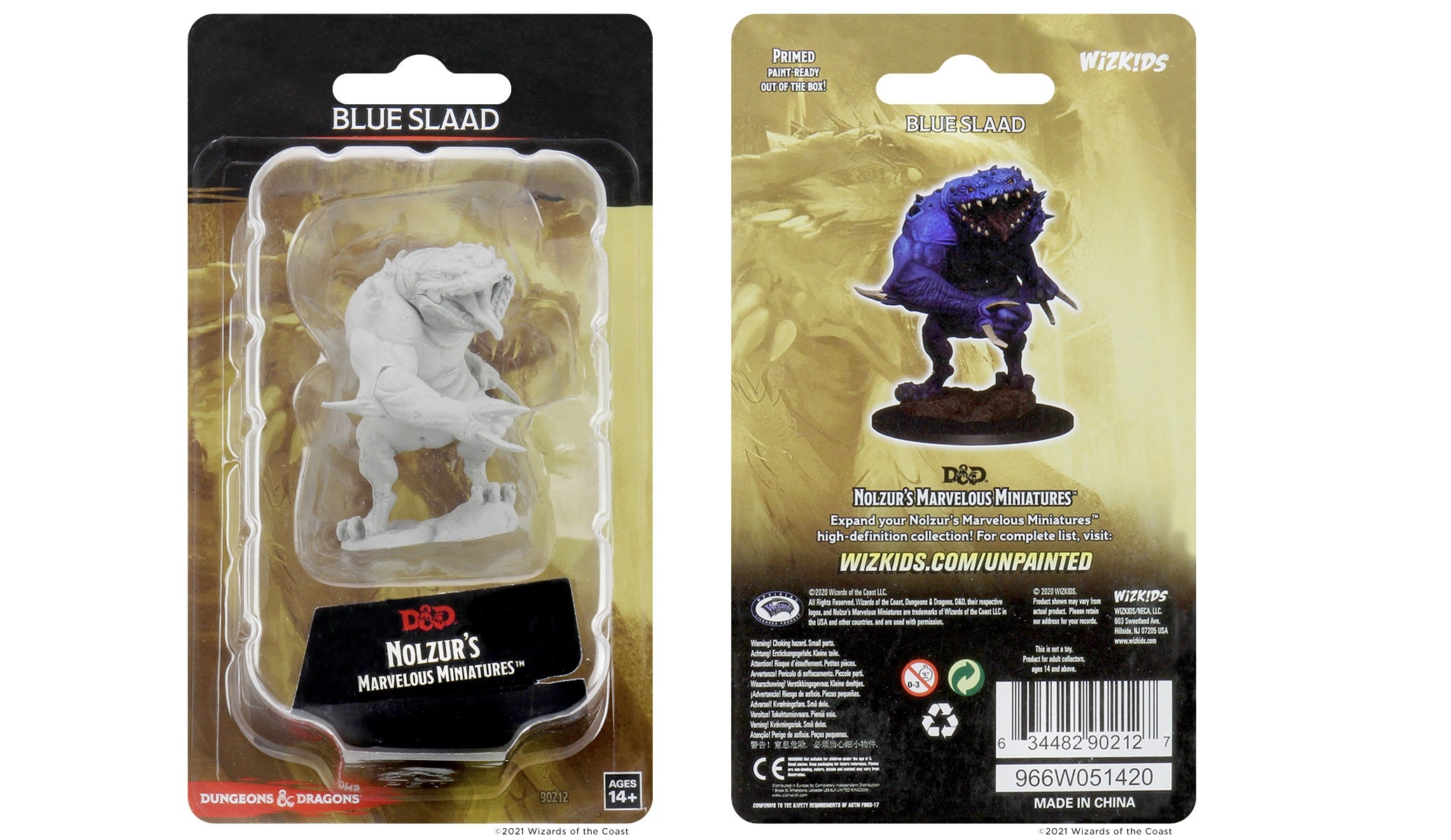 D&D Unpainted Mini - Blue Slaad 90212