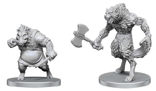 Pathfinder Unpainted Mini - Werewolf & Wereboar 97583