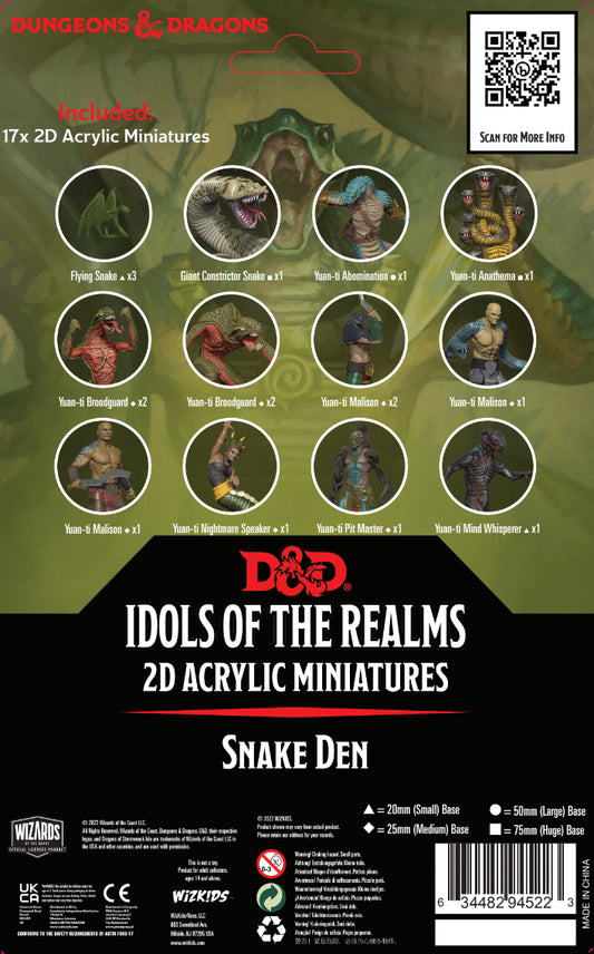 D&D Idols 2D Minis Scales And Tails Snake Den Set