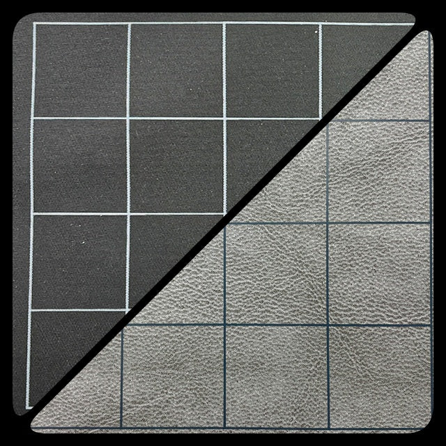 Chessex Battlemat 1" Square Reversible Black-Grey 26" x 23.5"