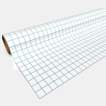 Xeno Games Gaming Paper: Roll-White w/Blue 1" Grid (30"X12")