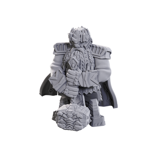 D&D Unpainted Mini - Male Dwarf Champion High-Level 90710