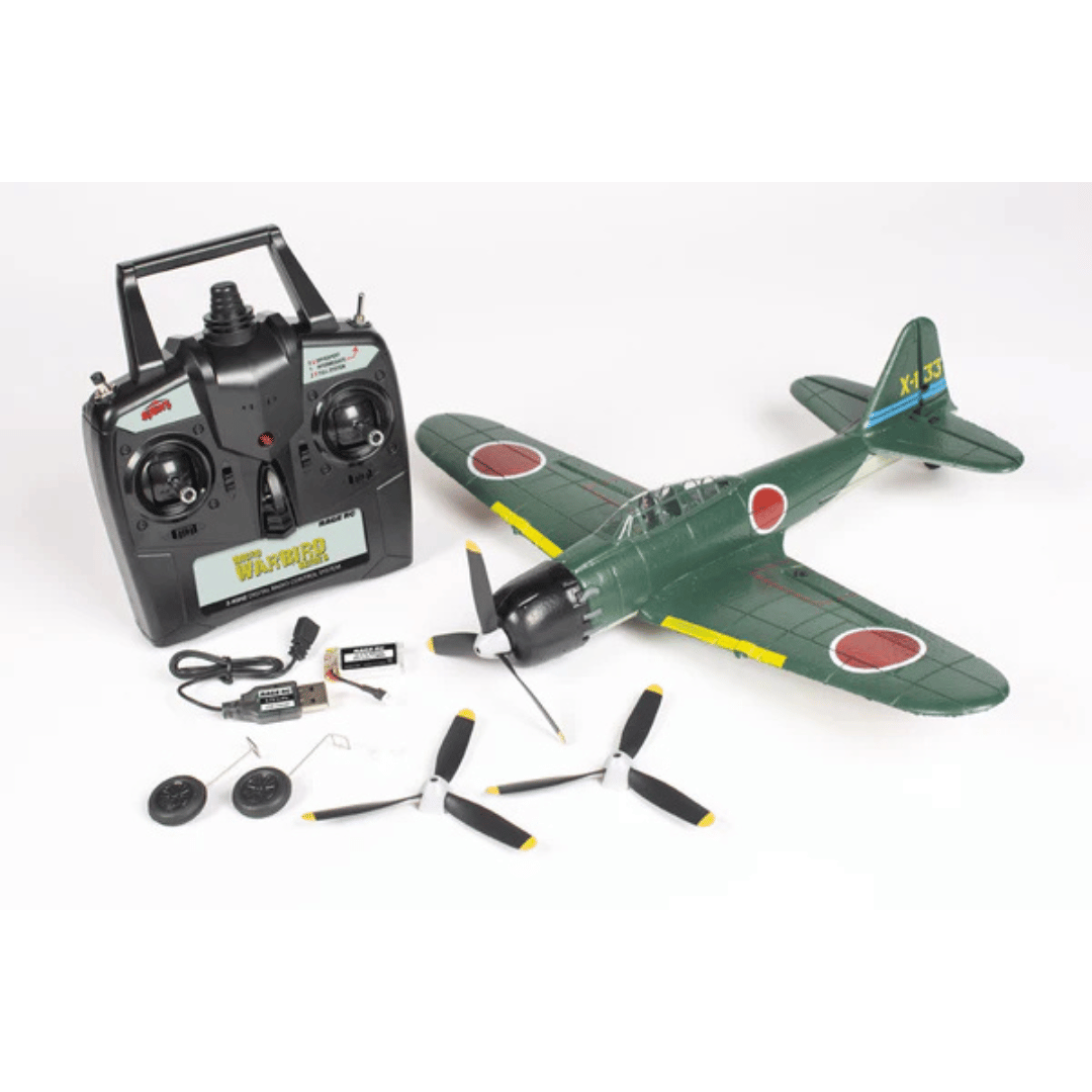 RageRC Mitsubushi A6M Zero Micro Warbirds RTF Electric Airplane (400mm) - RGRA1306