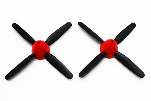 Rage R/C 4-Blade Prop & Spinner - Prop Saver Version (2); P-51D BL - RGRA1625