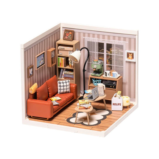 Rolife Cozy Living Lounge DIY Plastic Miniature House - ROEDW007