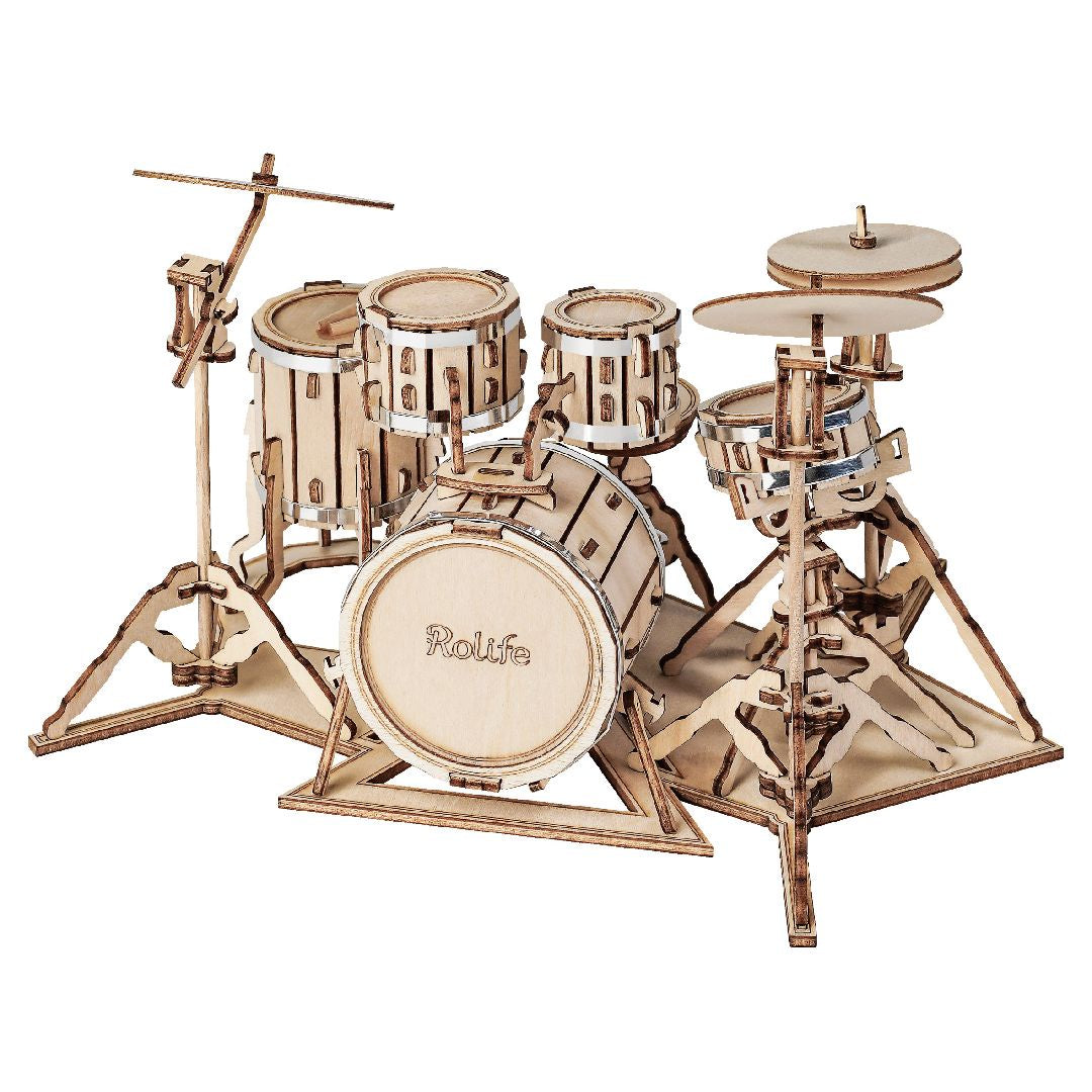 Rolife Drum Kit 3D Wooden Puzzle - ROETG409