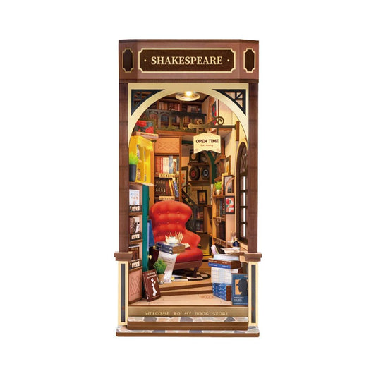 DIY House Bookstore Book Nook Shelf Insert TGB07