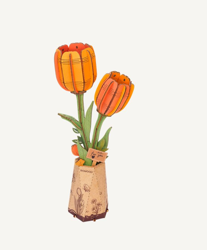 DIY Orange Tulip