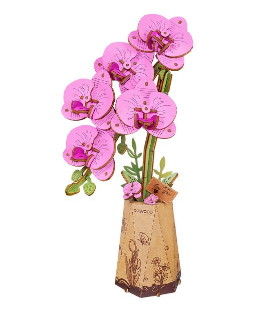 Purple Moth Orchid 3D Wooden Puzzle