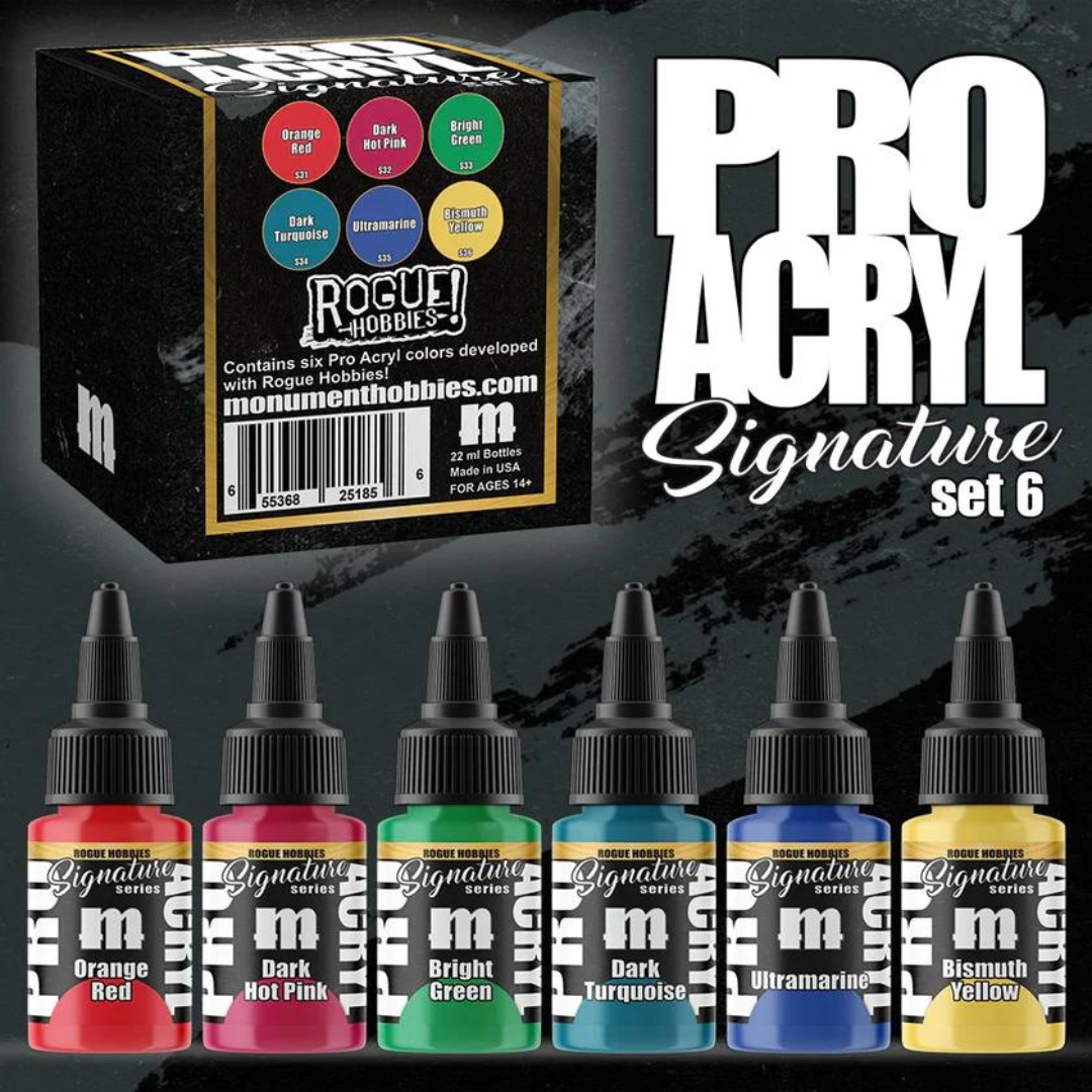 Monument Hobbies Pro Acryl Signature Series Set - Assorted Colours