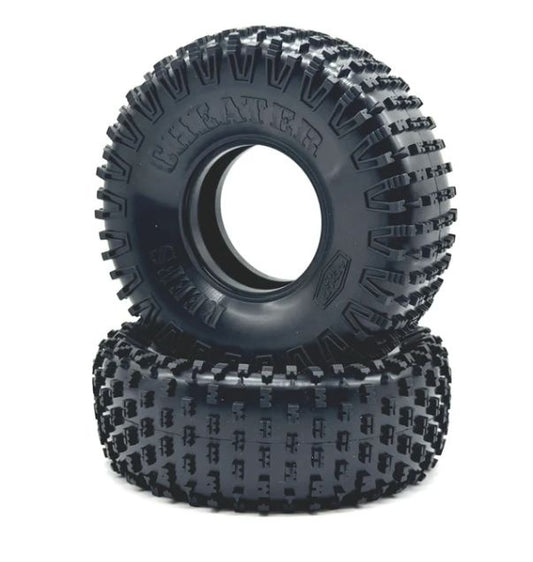 Reefs RC Cheaters 1.9" Rock Crawler Tires w/Foams (2) (4.75") (Gray) - SEHREEFS177