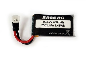 RageRC 1S 3.7V 400mAh Lipo Battery - RGRA1189