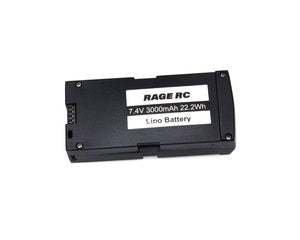 RageRC 2S 7.4V 3000 mAh Battery w/ Case; Stinger GPS - RGR4465