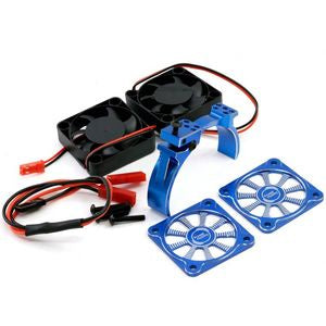 Powerhobby 1/8 Aluminum Heatsink 40mm Dual High Speed Cooling Fans with Cover - Assorted Colours PHBPH1293