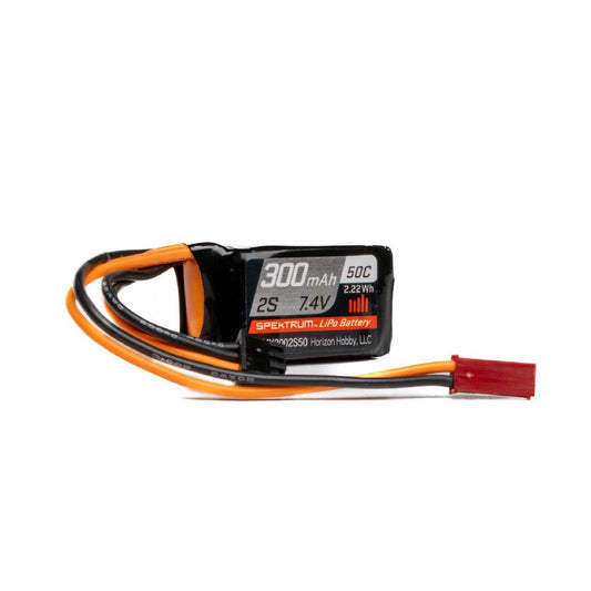 Spektrum RC 2S 50C LiPo Battery Pack w/JST Connector (7.4V/300mAh) - SPMX3002S50