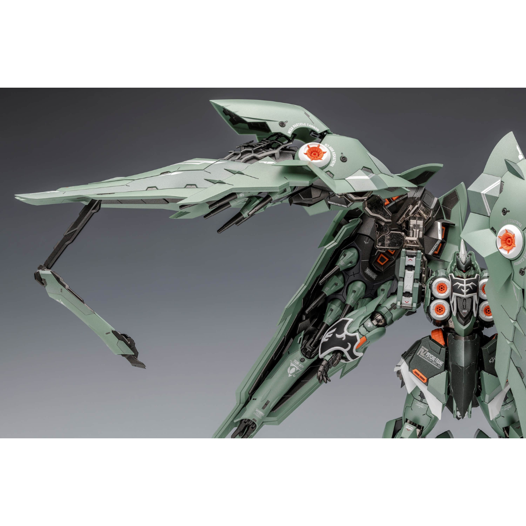 The Steel Legend NZ-666 Kshatriya is highly detailed and fully articulated, with a full metal frame and expert painted ABS armor