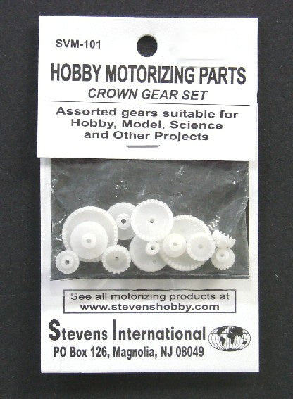 Assorted Plastic Crown Gear Set (1.9mm ID) (12pcs) #SVM-101