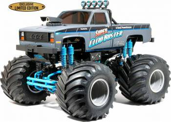 Tamiya 1/10 Super Clod Buster 4WD Truck Kit Gray (LTD ED) - TAM92437