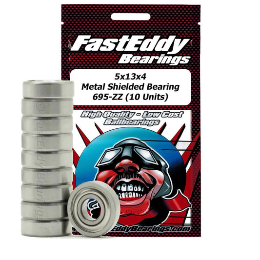 Fast Eddy 5x13x4 Metal Shielded Bearing 695-ZZ (10) - TFE402