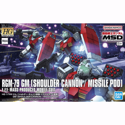 HG The Origin GM Shoulder Cannon/Missile Pod available at BC Hobbies with Canada-wide flat rate shipping