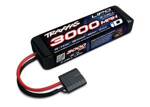 Traxxas 3000mAh 2S 7.4V 20C 2-Cell LiPo iD Battery - TRA2827X