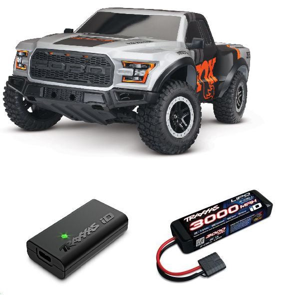 Traxxas Slash Ford F-150 Raptor 1/10 RTR 2WD Brushless Short Course Truck (Fox) w/BL-2s ESC & TQ 2.4GHz Radio - TRA58394-4FOX