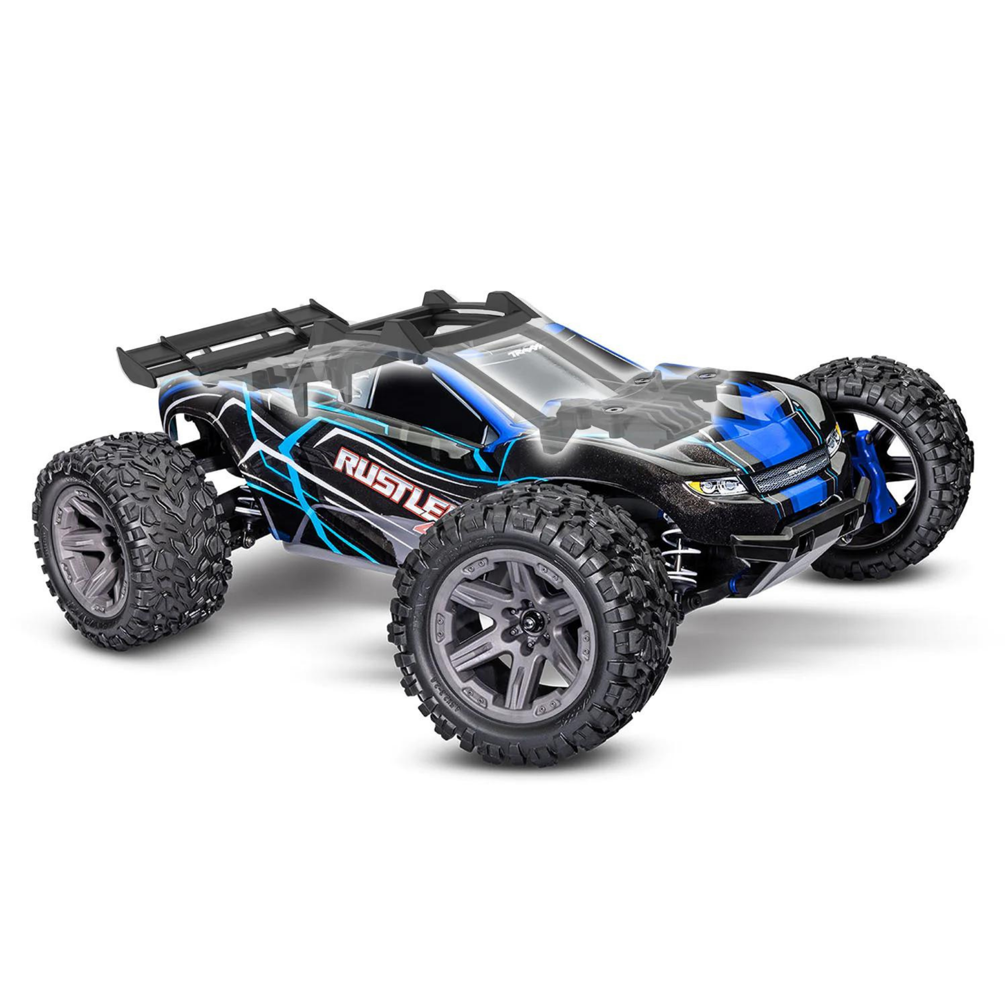 Traxxas 1/10 4WD Stadium Truck RTR BL-2s Brushless Rustler - Assorted Colours TRA67164-4