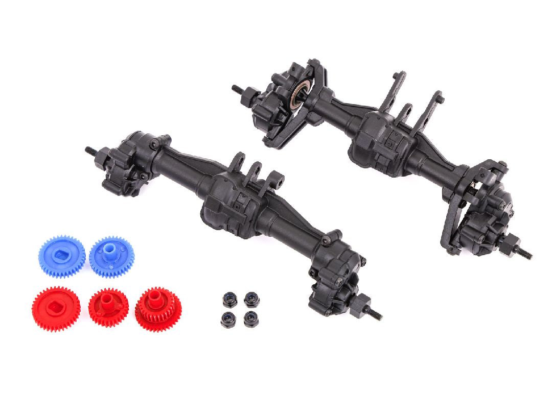 Traxxas Portal kit, complete (2.56:1 reduction) (front & rear) - TRA9843R