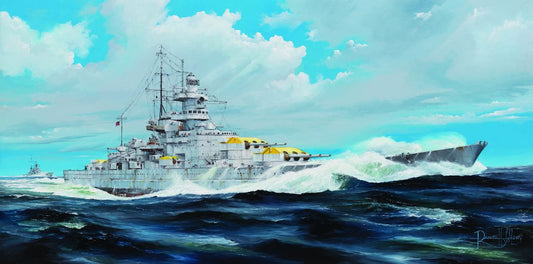 German Battleship Gneisenau 1/200 Model Ship Kit #03714 by Trumpeter