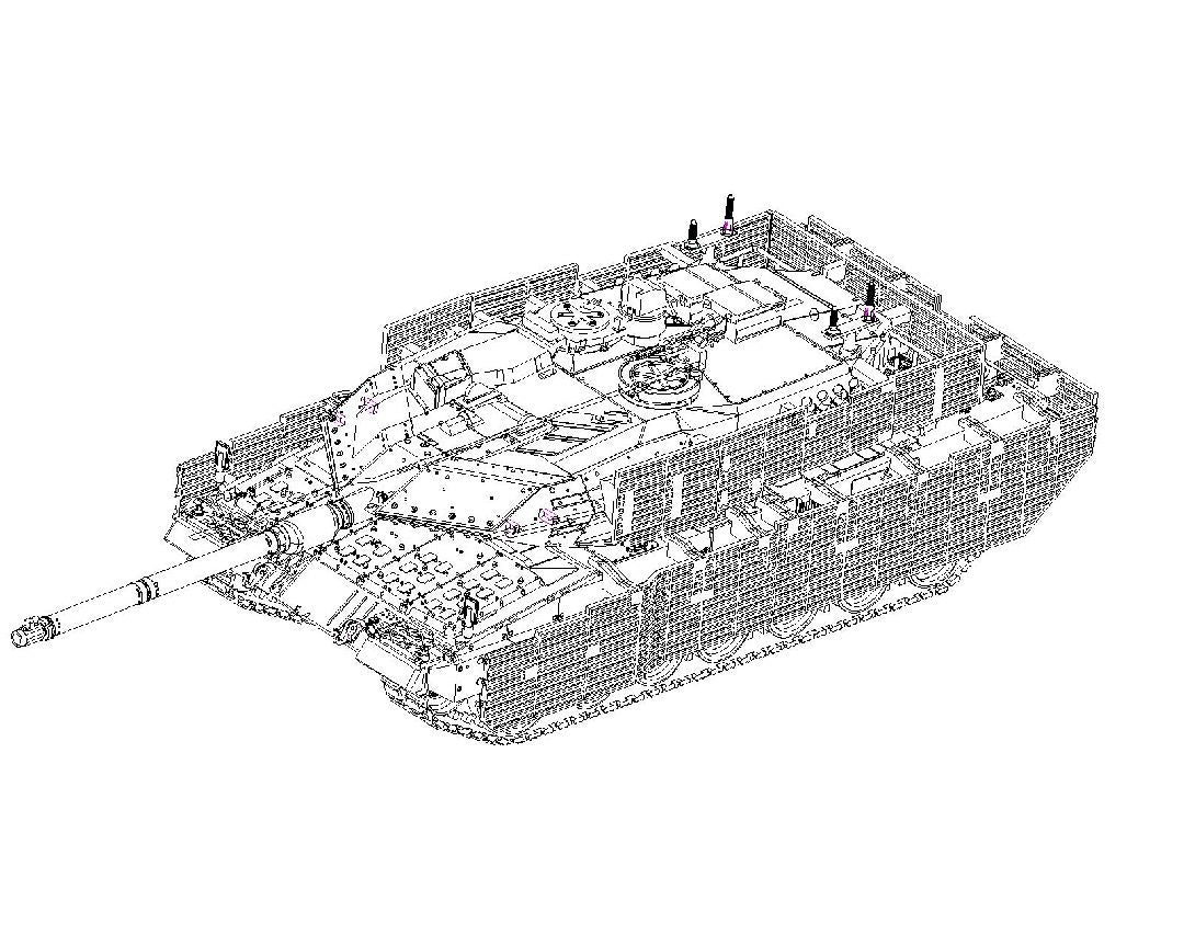 Leopard 2A6M CAN MBT 1/72 #07193 by Trumpeter