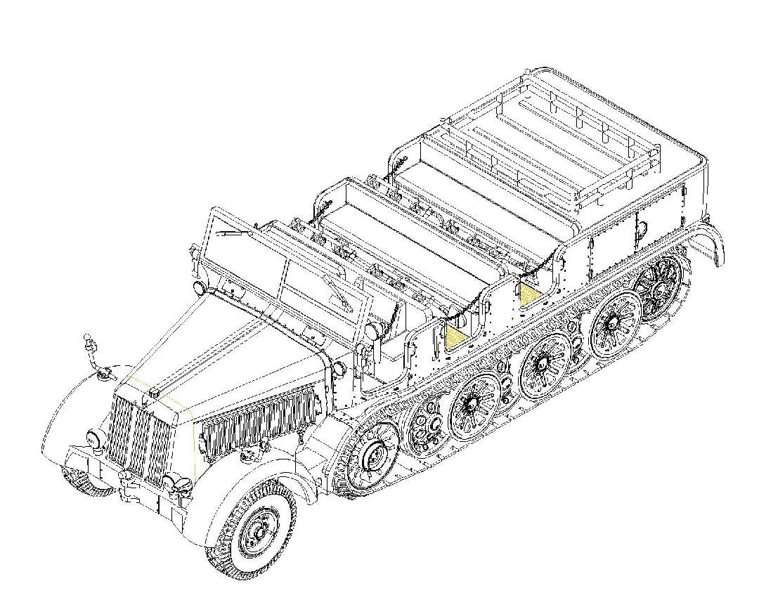 Sd.Kfz.8 Schwerer Zugkraftwagen 12t 1/72 #07403 by Trumpeter