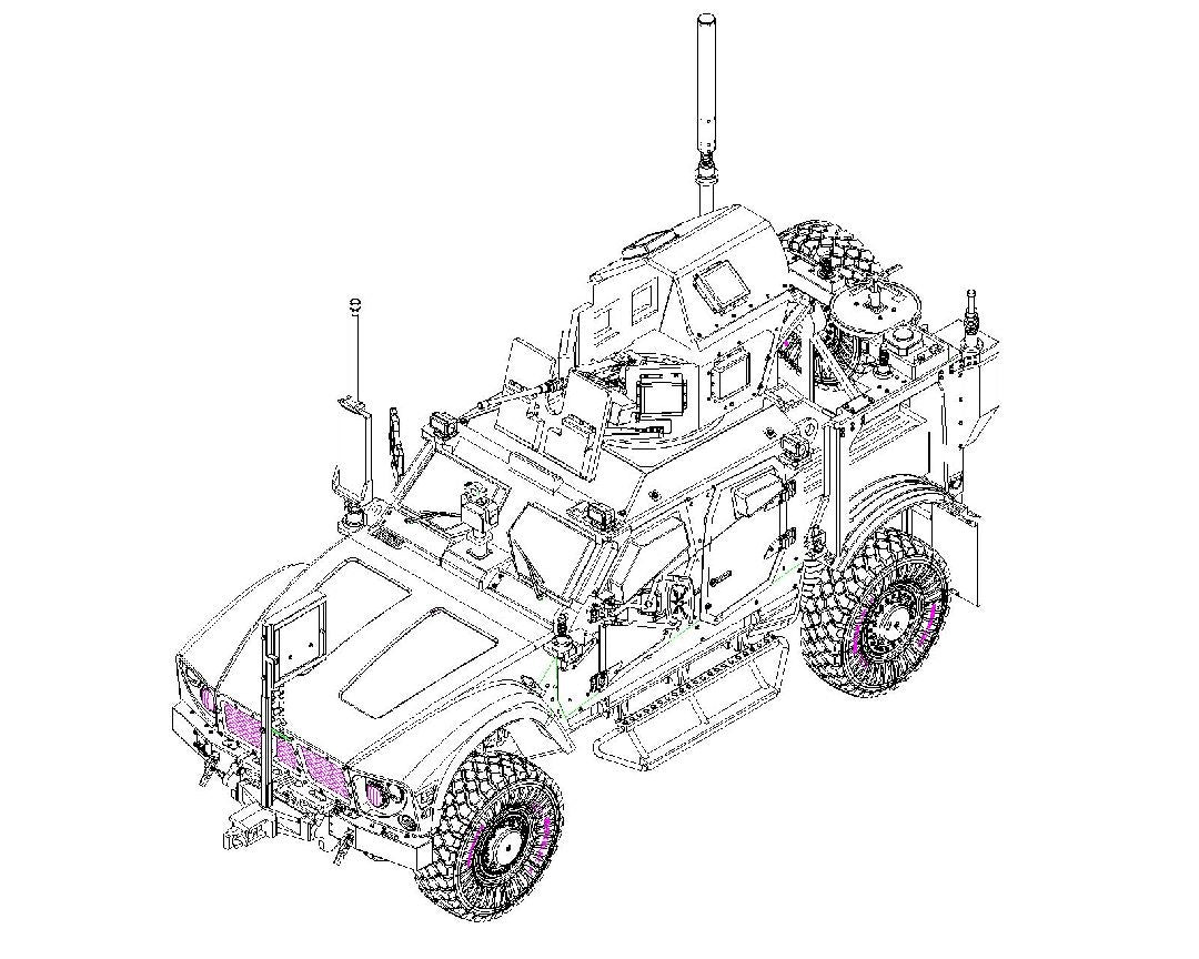 US M1240 M-ATV MRAP 1/72 #07413 by Trumpeter