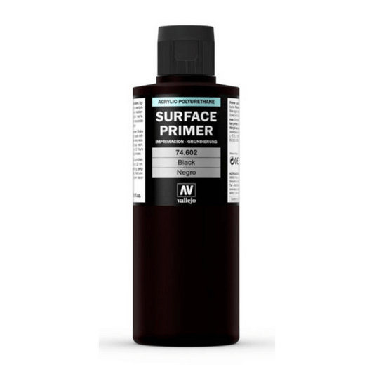 VAL74602 Acrylic Polyurethane Primer - Black (200ml)