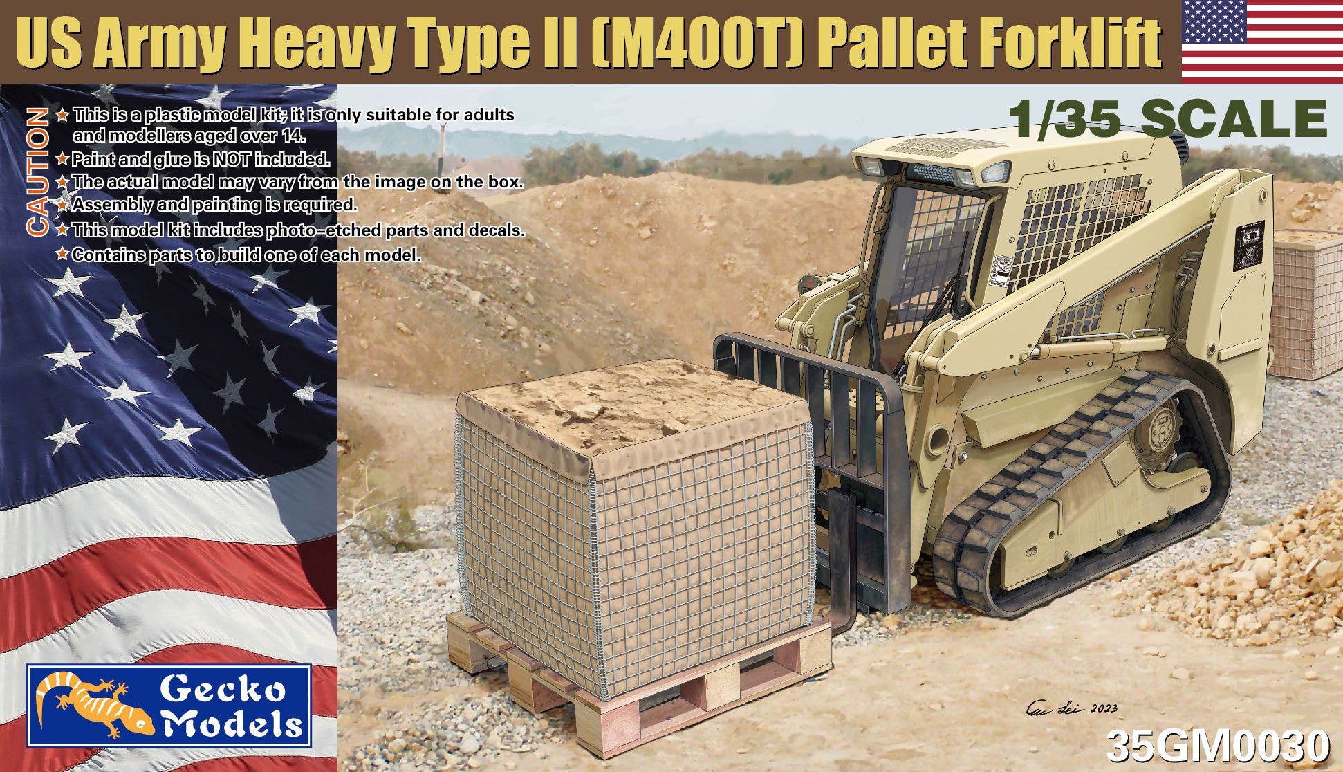 US Army Heavy Type II (M400T) Pallet Forklifts 1/35 #35GM0030 by Gecko