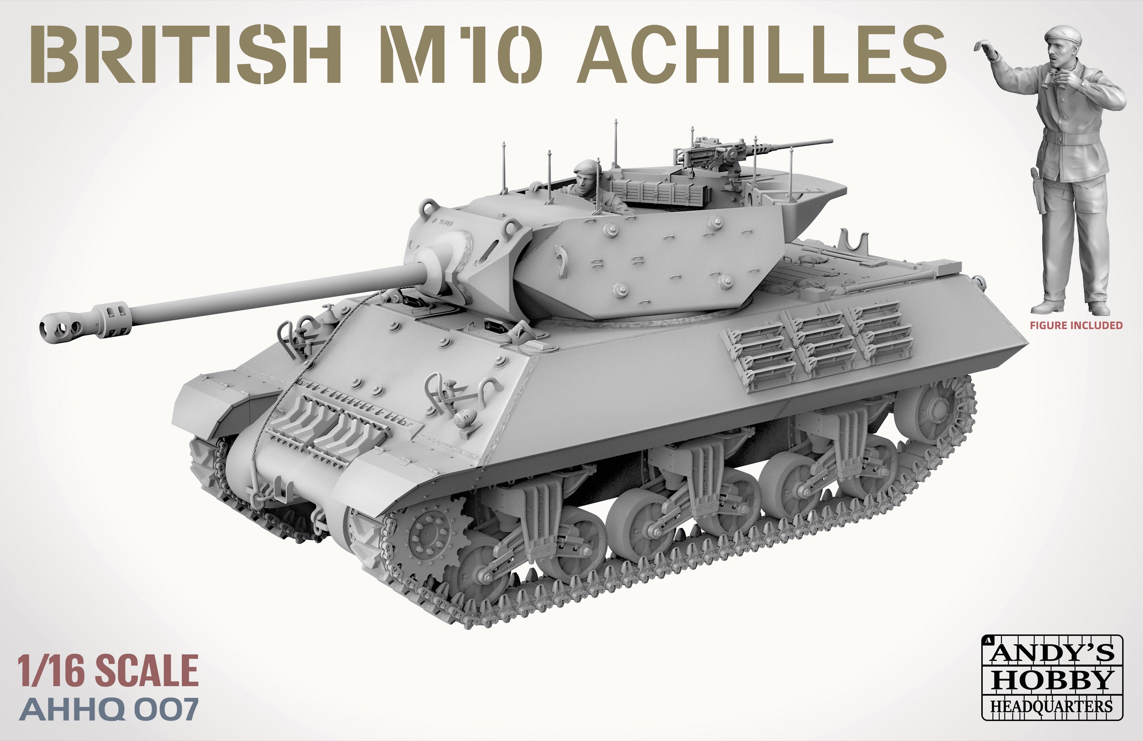 British Achilles M10 IIc Tank Destroyer (with Full Body Figure) 1/16 by Takom