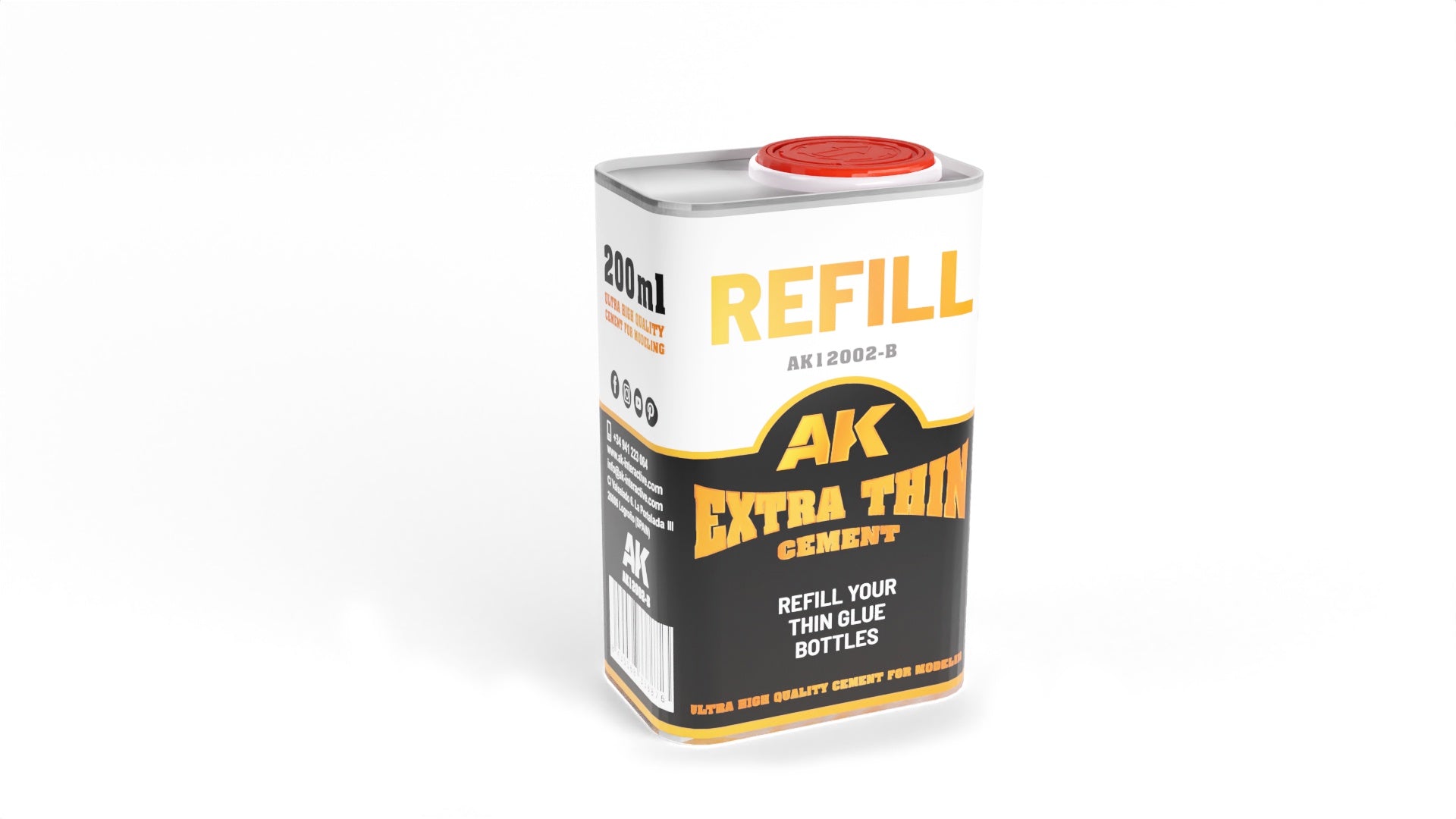 AK Extra Thin Cement Refill 250mL