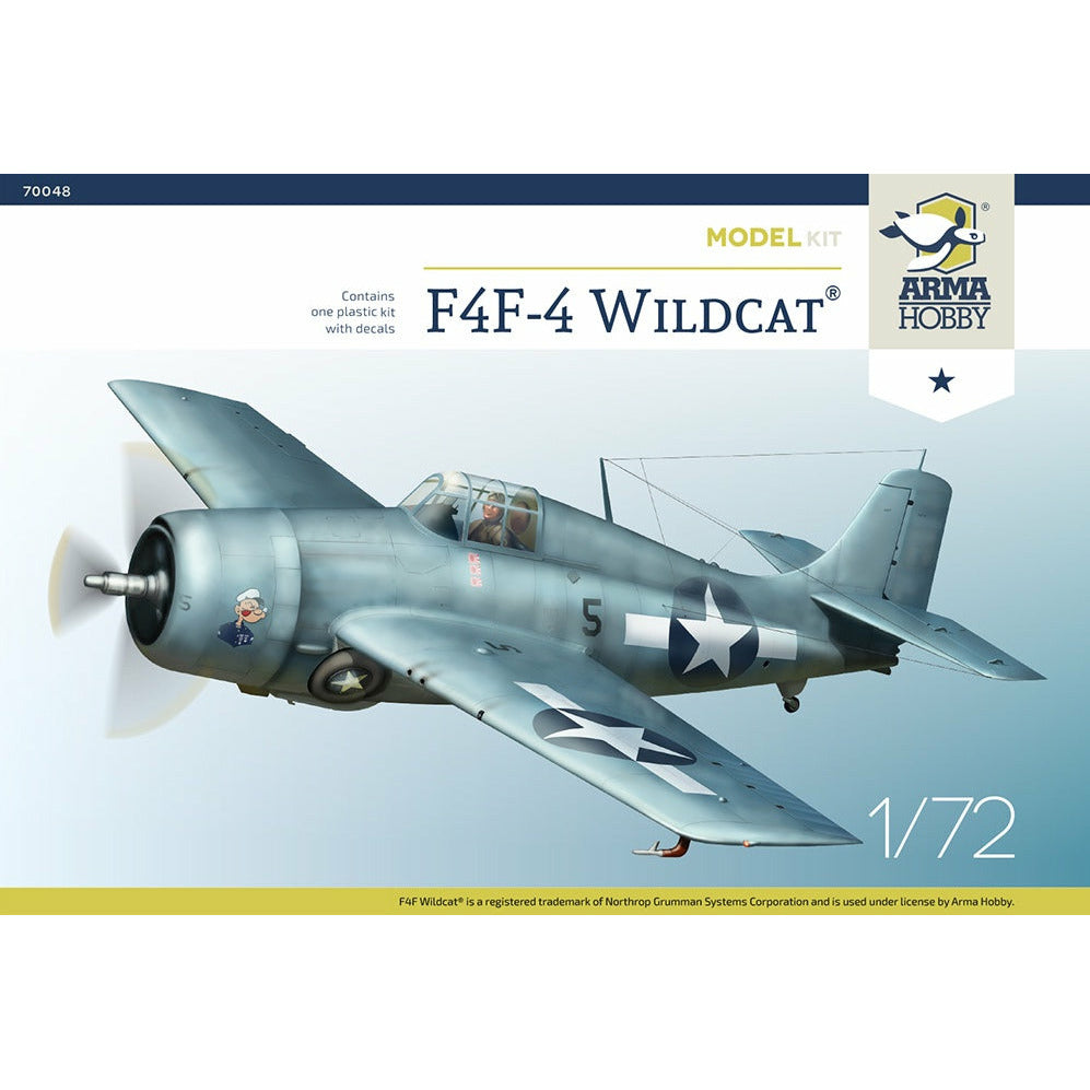 F4F-4 Wildcat Model Kit 1/72 #70048 by Arma Hobby
