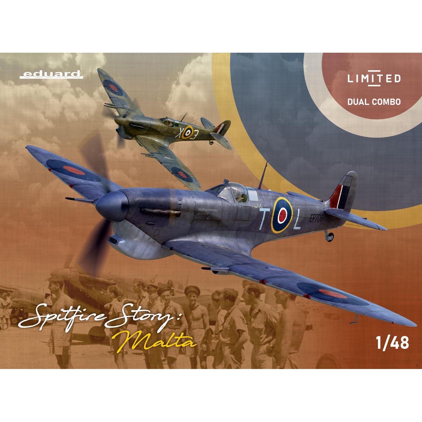 Spitfire Story: Malta Duo Combo [Limited Edition] 1/48 #11172 by Eduard