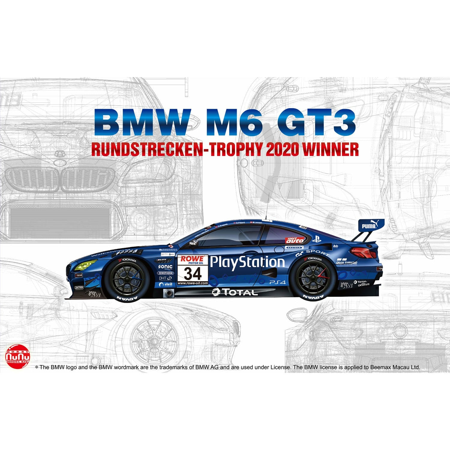 Racing Series: BMW M6 GT3 Rundstrecken-Trophy 2020 Winner 1/24 by Platz