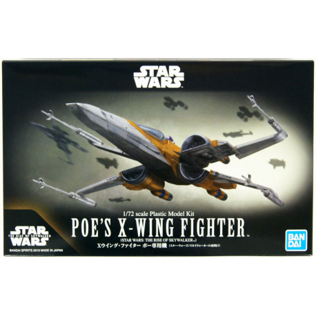 Poe's X-Wing Fighter (Rise of The Skywalker) 1/72 Star Wars Model Kit #5058312 by Bandai