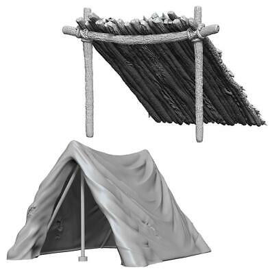 D&D Unpainted Mini - Tent and Lean-To 73858