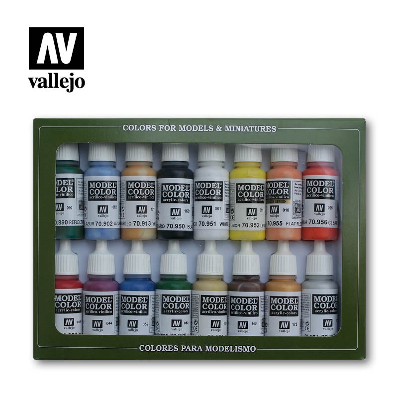 VAL70140 Basic Colours USA Paint Set
