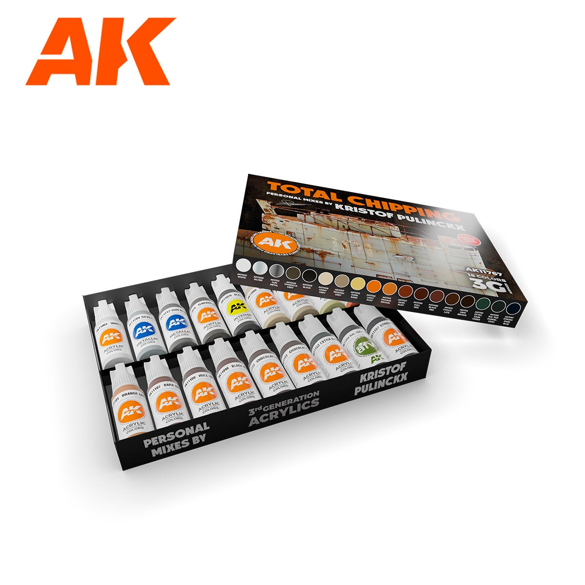 AK Interactive Signature Set – Total Chipping – Kristof Pulinckx Set